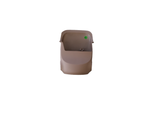 Injection molded automotive airbag bracket.