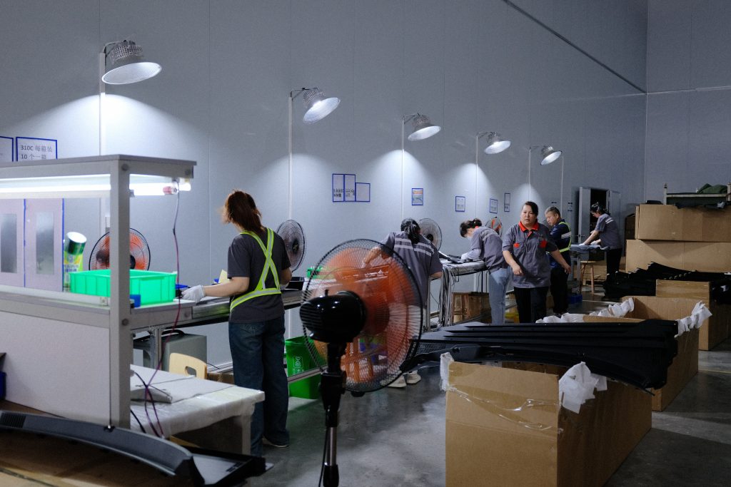 Assembly and production workshop area.