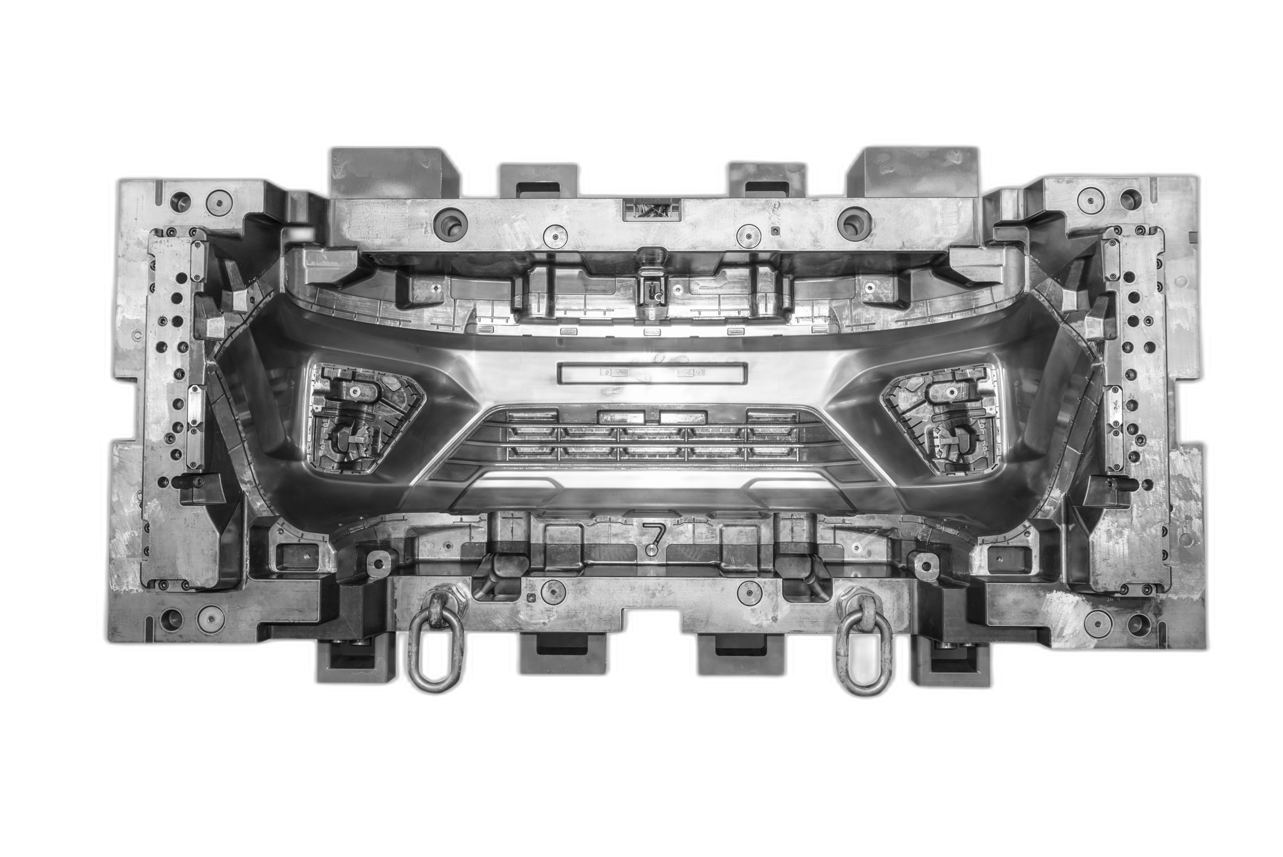Large automotive bumper mold.