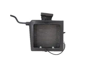 Injection molded automotive evaporator assembly.
