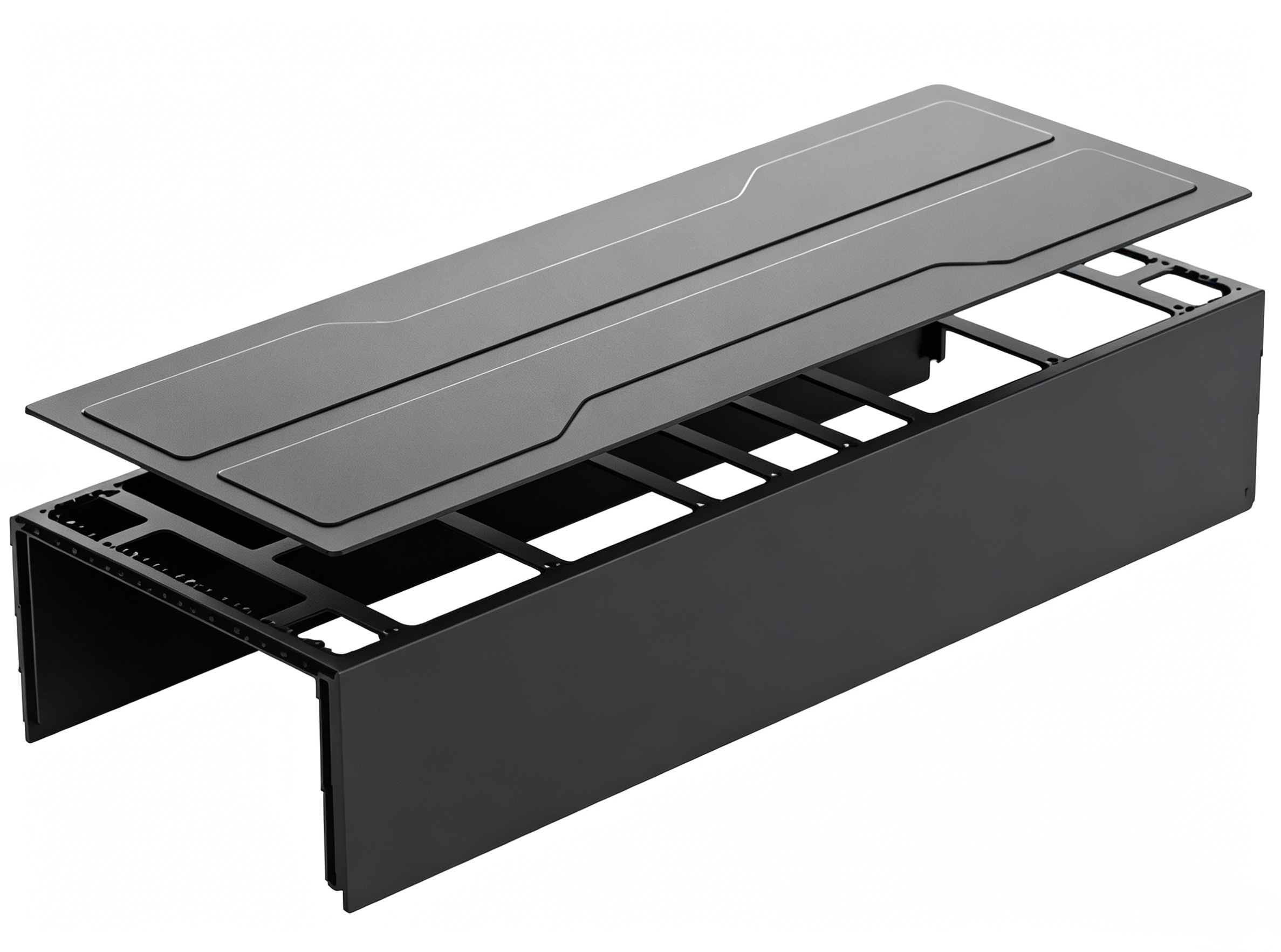 Battery plastic structural enclosure assembly.