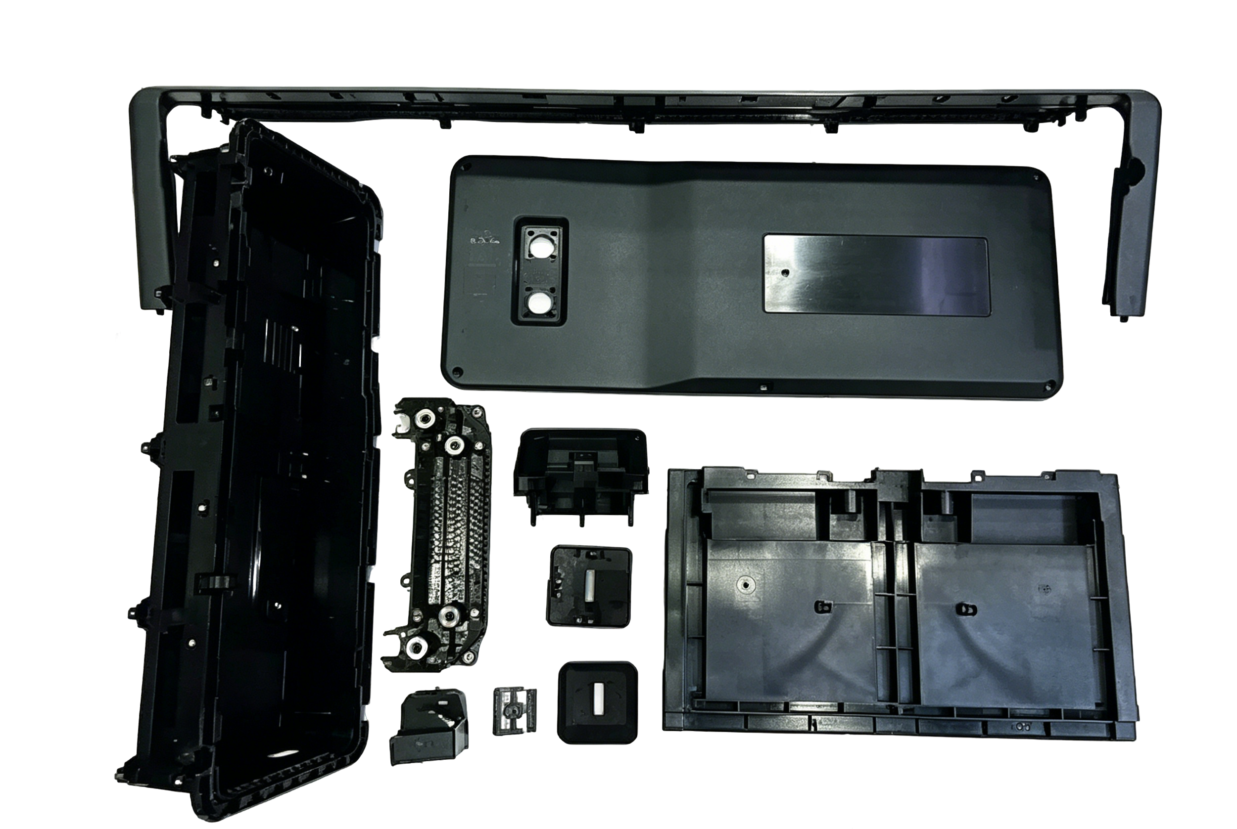 Energy storage plastic housing components.