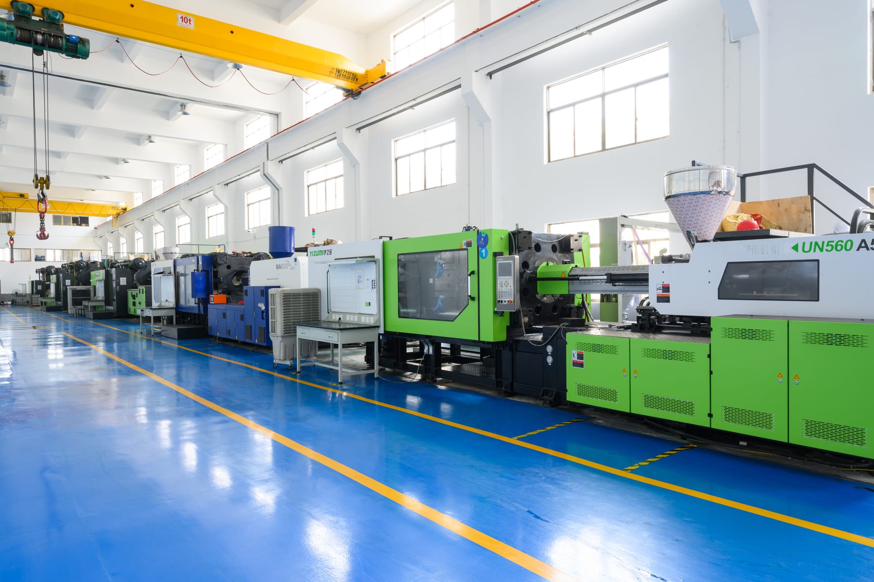 Ningbo Jianlin trial molding area.