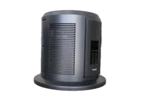 Injection molded heat pump housing.