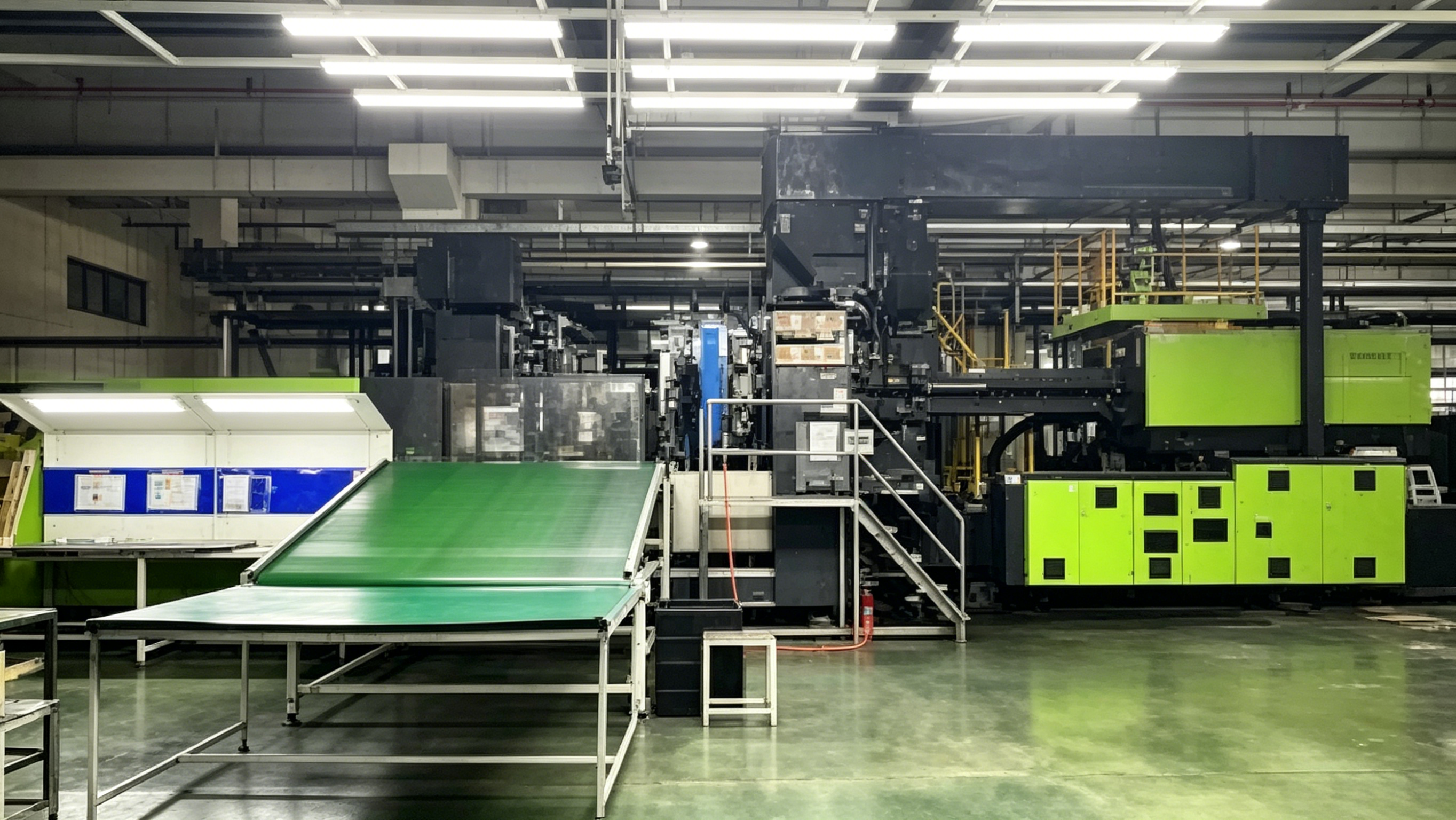 Qingdao Jixian injection workshop production line.