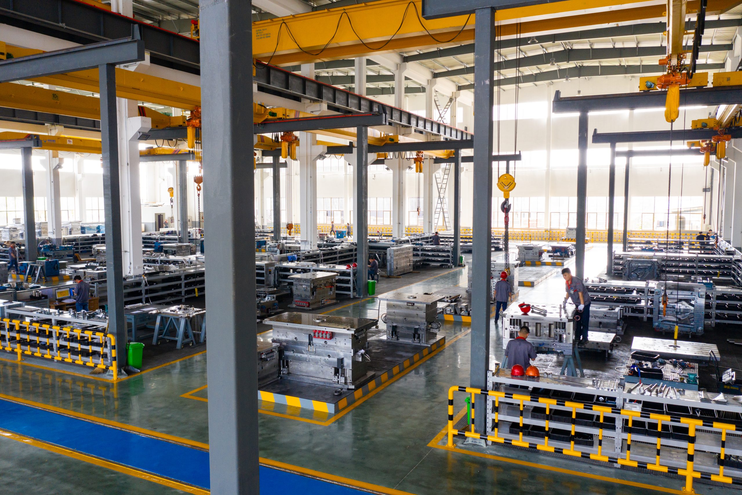 Precision mold processing workshop.