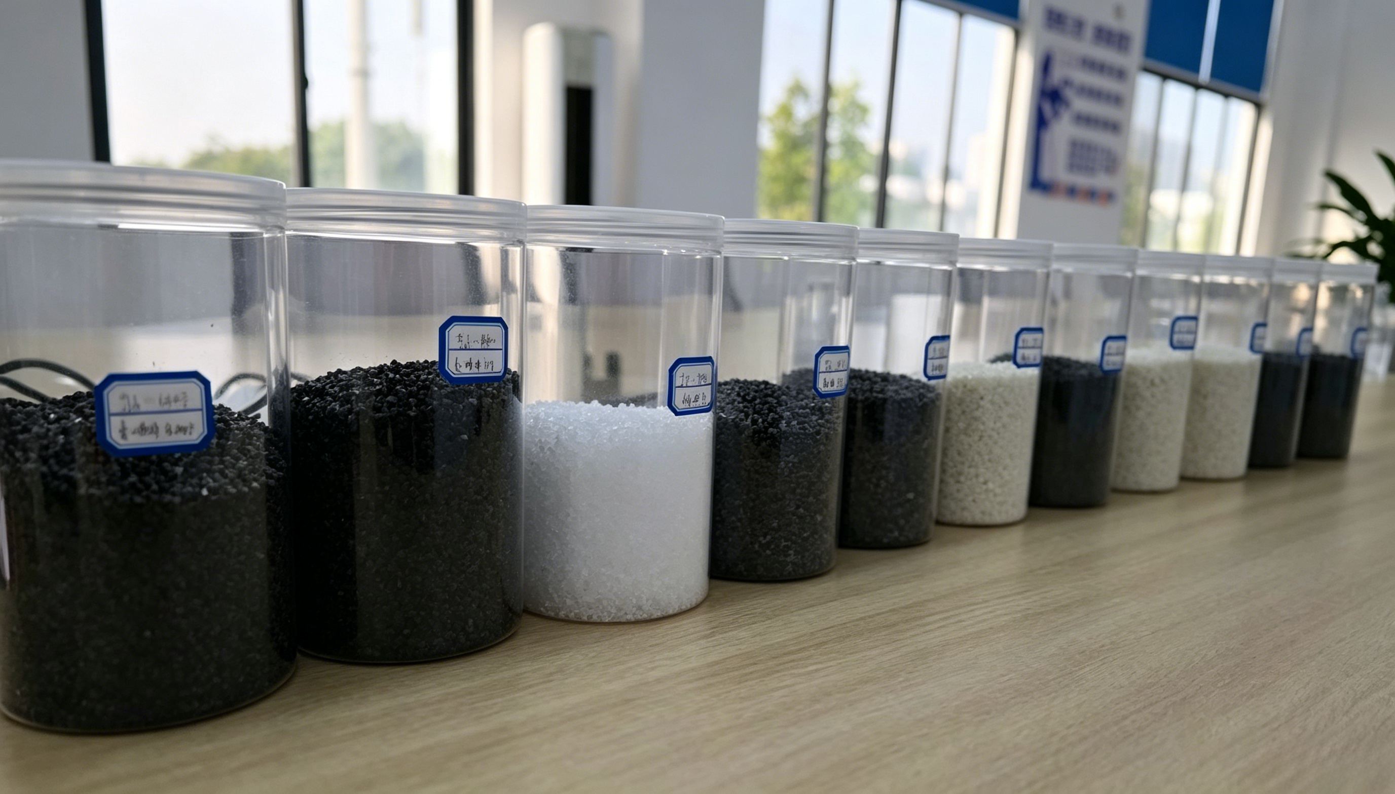 Raw material samples shown in the original Liuzhou Jianlin HTML page.