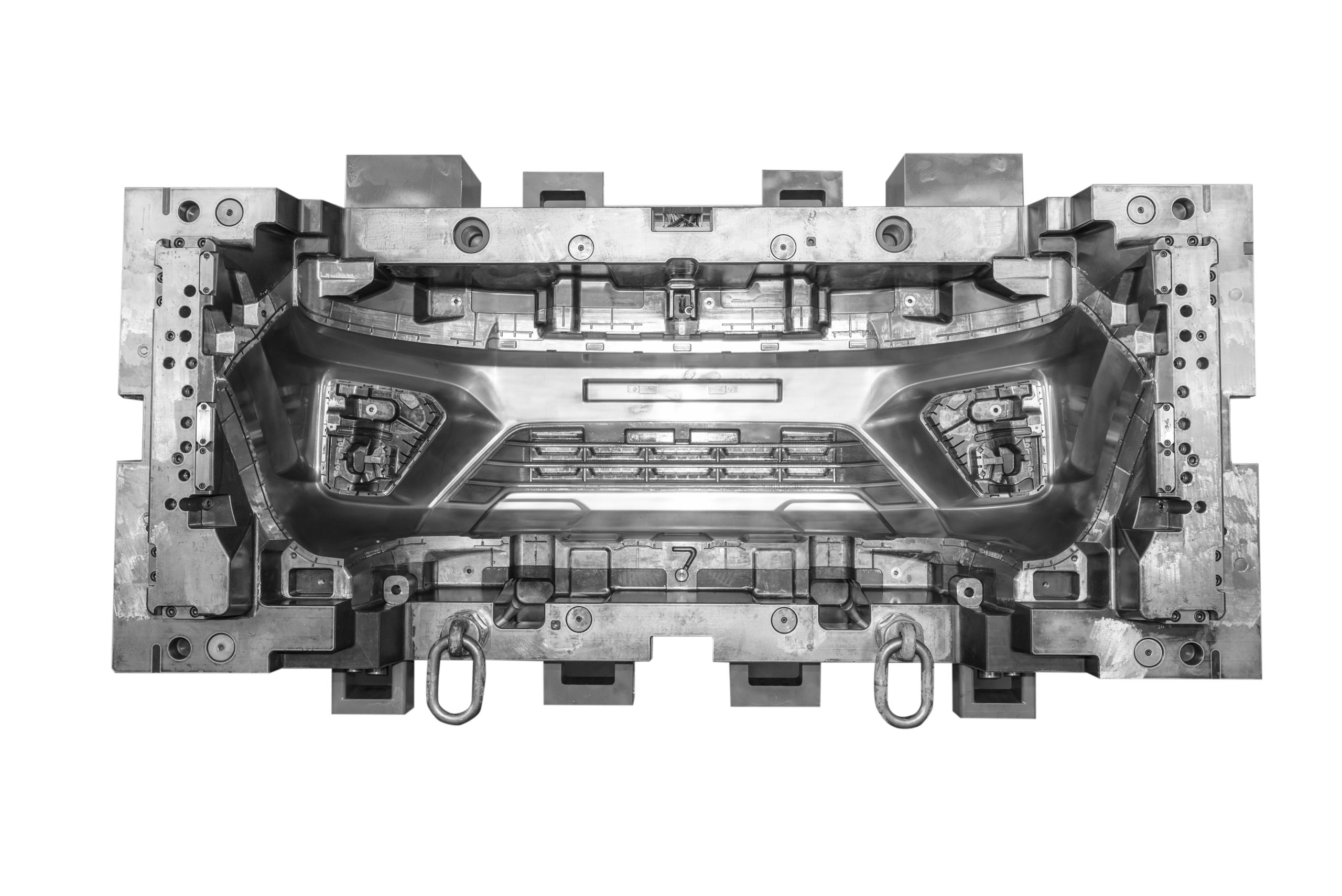 Automotive bumper mold display at Ningbo Jianlin.
