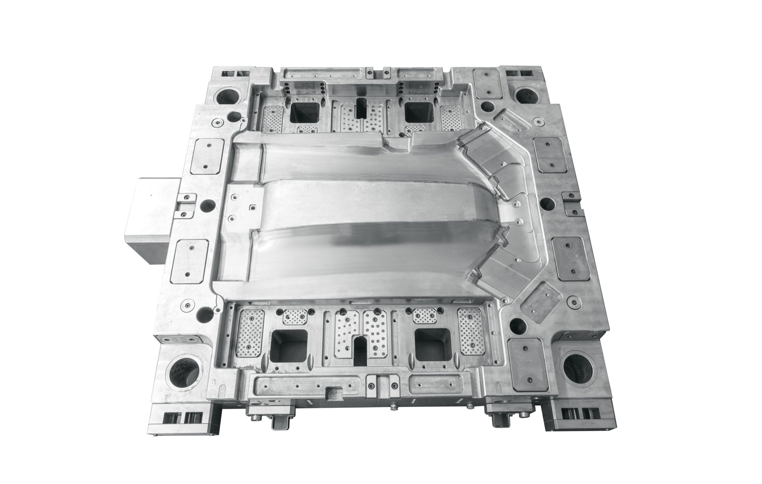 Low-pressure injection molding tooling display at Ningbo Jianlin.